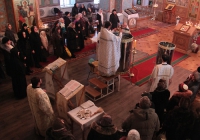 В праздник Крещения Господня в храмах Курской митрополии прошли праздничные богослужения