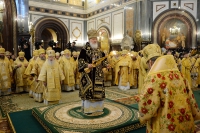 Митрополит Герман принял участие в литургии в седьмую годовщину интронизации Святейшего Патриарха Кирилла