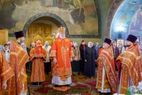 Митрополит Герман совершил литургию в Воскресенско-Ильинском храме г. Курска