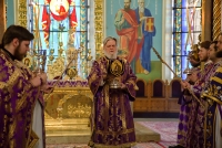 В Великий Четверг митрополит Герман совершил Божественную литургию в Знаменском соборе