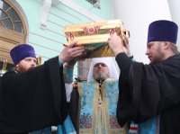 В Курскую епархию принесен ковчег с частицей мощей равноапостольного князя Владимира