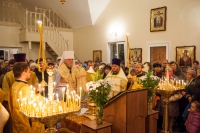 Митрополит Герман совершил малое освящение храма Воздвижения Креста Господня г. Курска