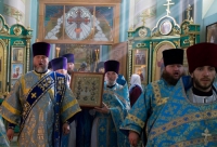 Архиерейское богослужение в храме святых праведных Богоотец Иоакима и Анны