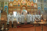 Освящение престолов в Свято-Троицком храме с. Лебяжье