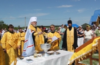 Освящение закладного камня в основание храма святителя Луки (Войно-Ясенецкого), архиепископа Крымского в д. Муравлево