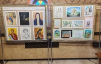 Выставка детских рисунков в Успенском храме, приуроченная к 135-летию со дня рождения сщмч. Онуфрия (Гагалюка)