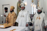 В Железногорской епархии освящен храм в честь Пресвятой Животворящей Троицы